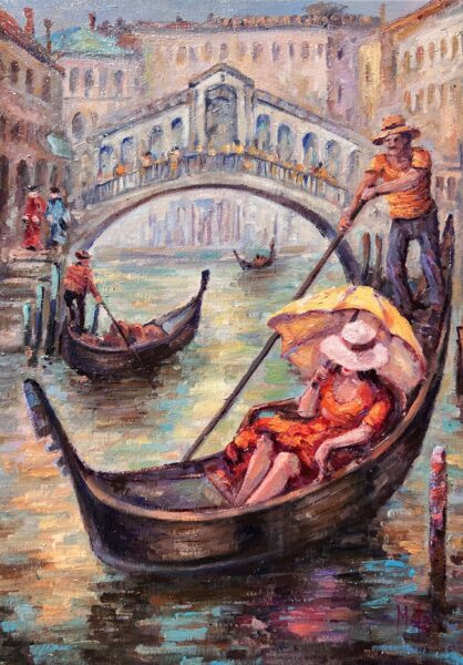 Venice - a painting by Leszek Metz