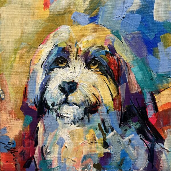 Dog - a painting by Grażyna Mucha