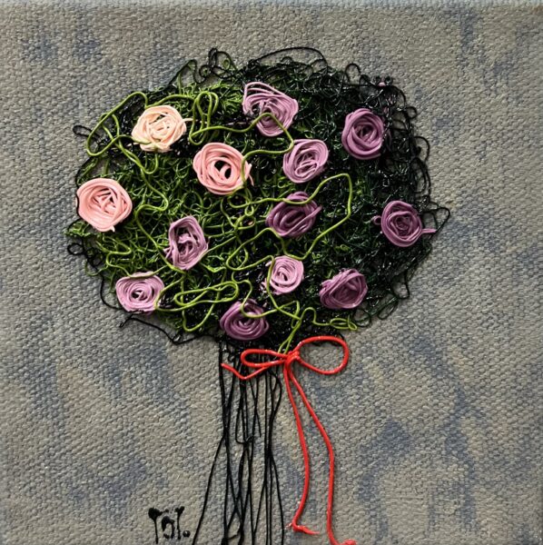 Bouquet - a painting by Oksana Parashchak