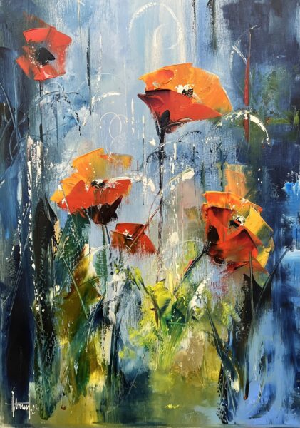 Poppies - a painting by Alfred Anioł