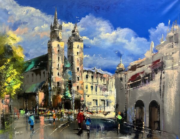 Kraków - a painting by Alfred Anioł