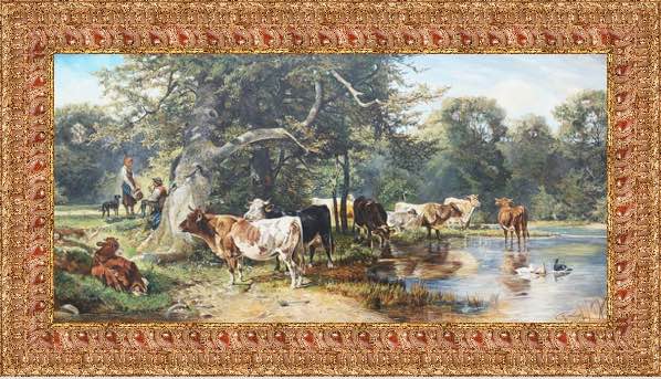 Cows graze - a painting by Zbigniew Cortez Zając