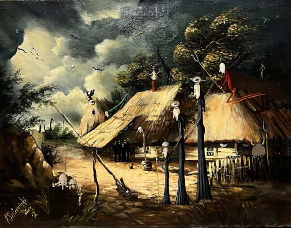 Pilgrimage - a painting by Jarosław Kiełczyński