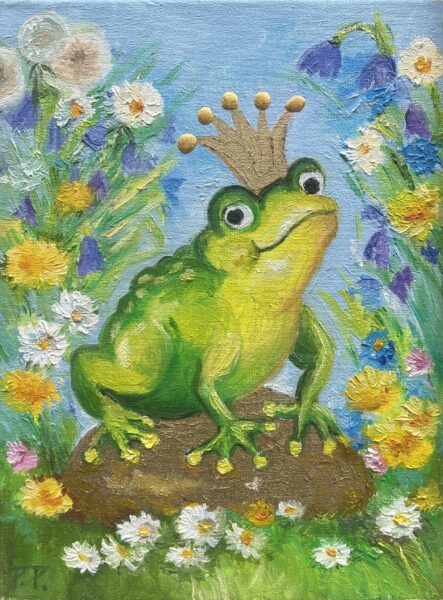 Frog - a painting by Przemiła Kościelna