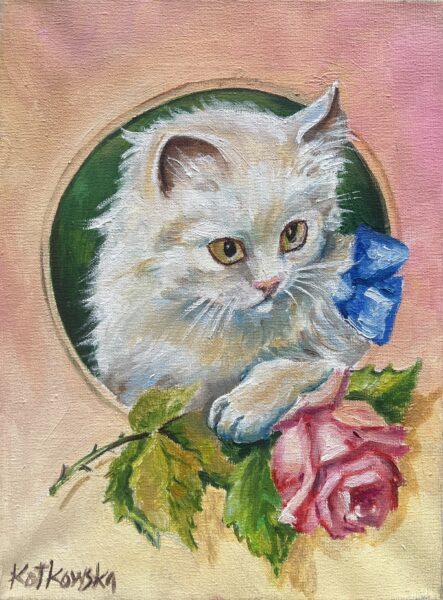 Cat - a painting by Przemiła Kościelna