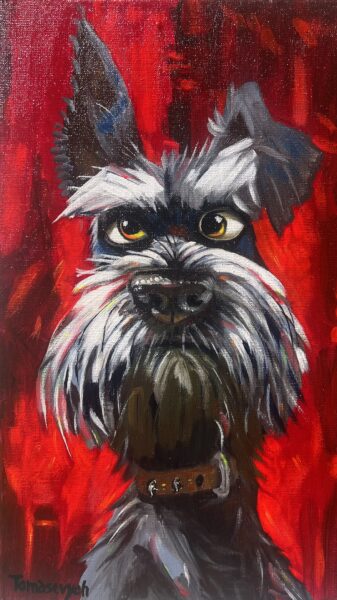 Dog - a painting by Aleksander Tomasievych