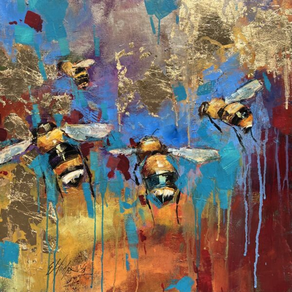 Bee - a painting by Grażyna Mucha