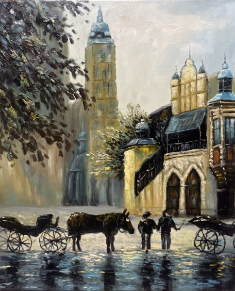 Kraków - a painting by Jerzy Domoń