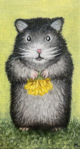 Hamster - a painting by Monika Luka