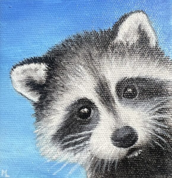 Raccoon - a painting by Monika Luka