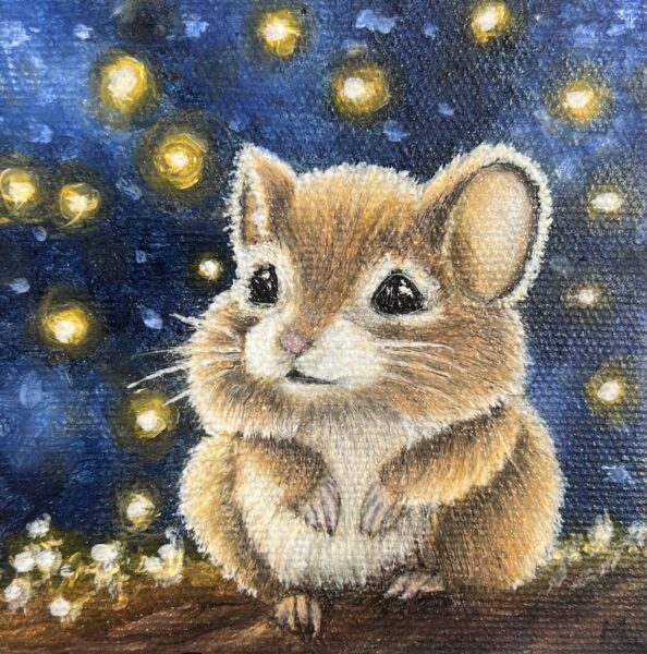 Hamster - a painting by Monika Luka