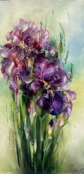 Irises - a painting by Danuta Mazurkiewicz