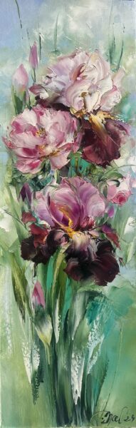 Irises - a painting by Danuta Mazurkiewicz