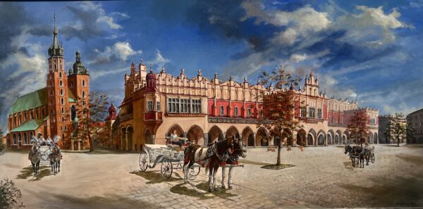 Kraków - a painting by Magdalena Żołnierek