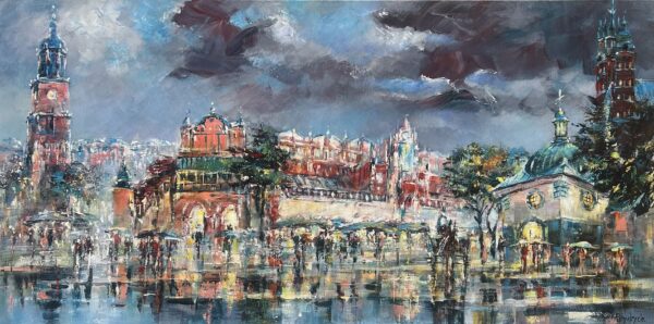 Kraków - a painting by Danuta Frydrych