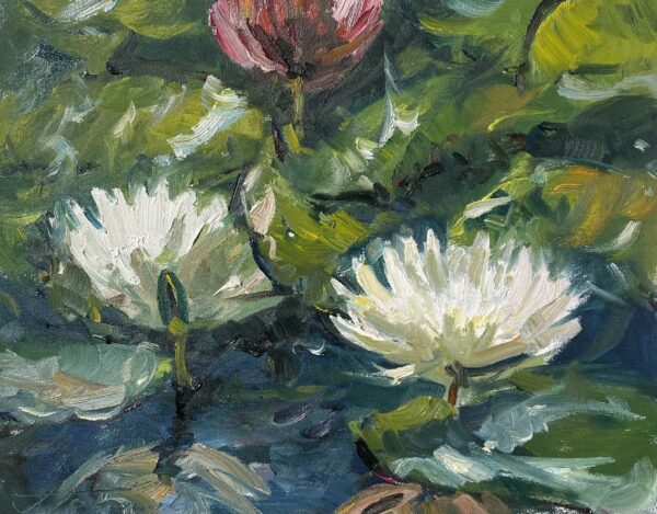 Waterlilies - a painting by Jarosław Tarnowski