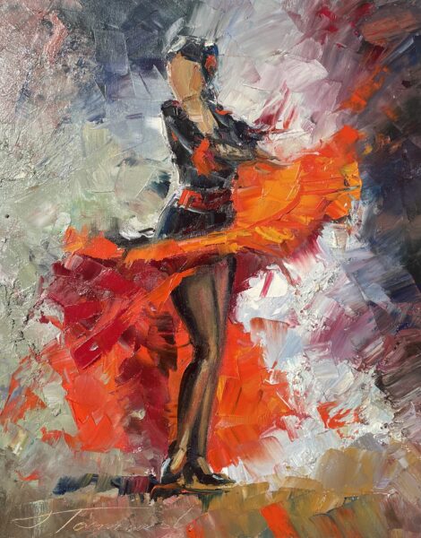 Dancer - a painting by Jarosław Tarnowski