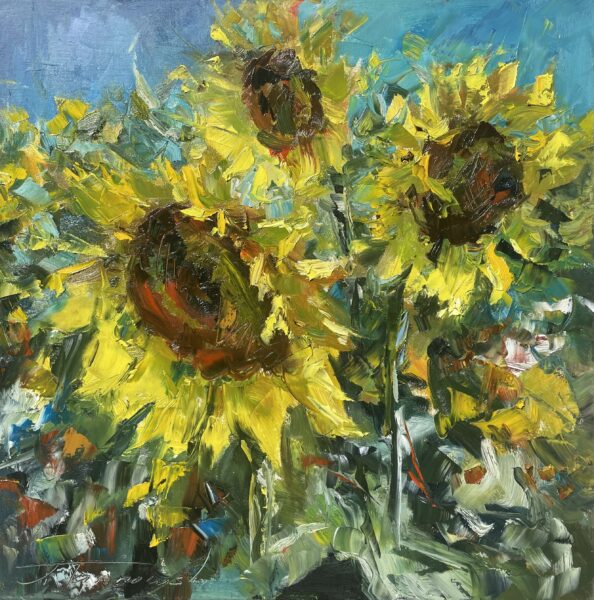 Sunflowers - a painting by Jarosław Tarnowski