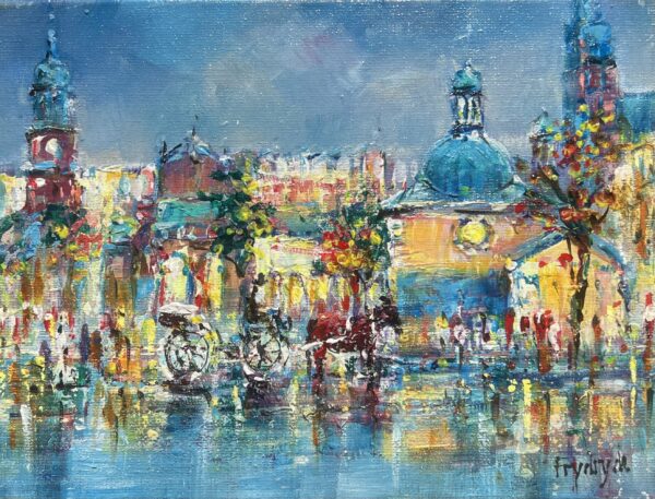 Kraków - a painting by Danuta Frydrych