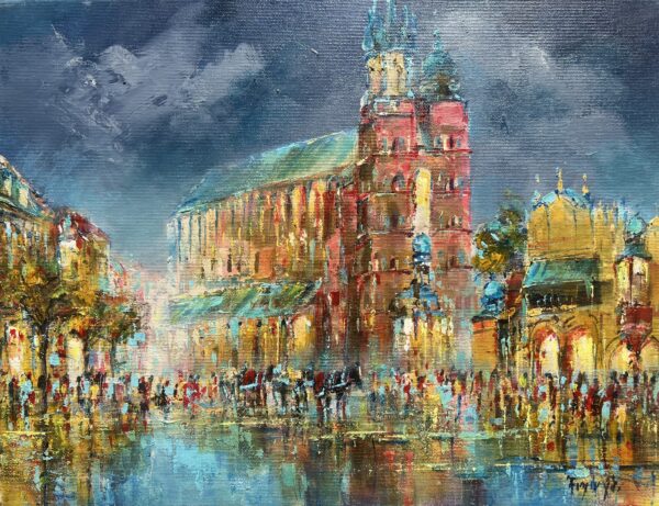 Kraków - a painting by Danuta Frydrych