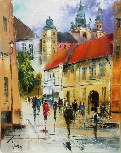 Kanonicza - a painting by Alfred Anioł