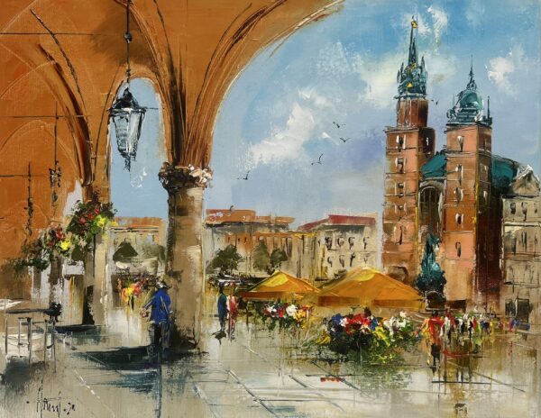 Kraków - a painting by Alfred Anioł