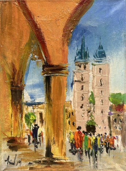 Kraków - a painting by Alfred Anioł