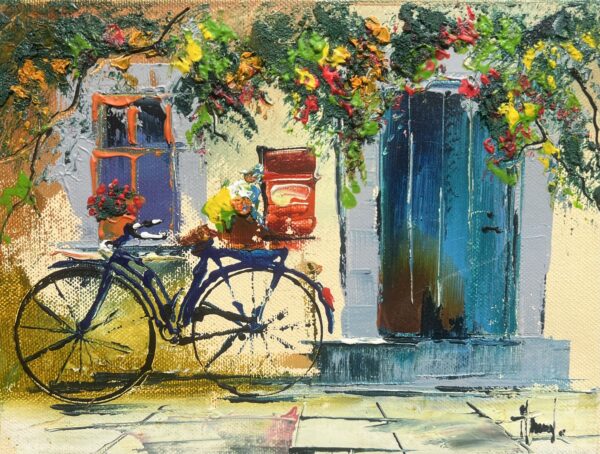 Bike - a painting by Alfred Anioł