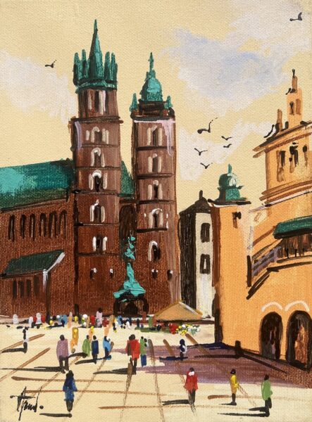 Kraków - a painting by Alfred Anioł