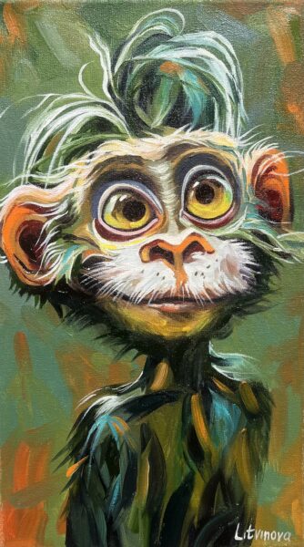 Monkey - a painting by Olga Litvinova