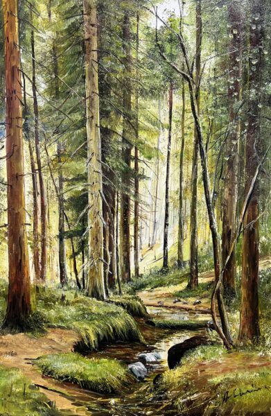 Forest - a painting by Henryk Adamowicz