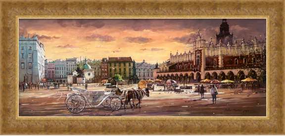 Kraków - a painting by Antoni Kowalski