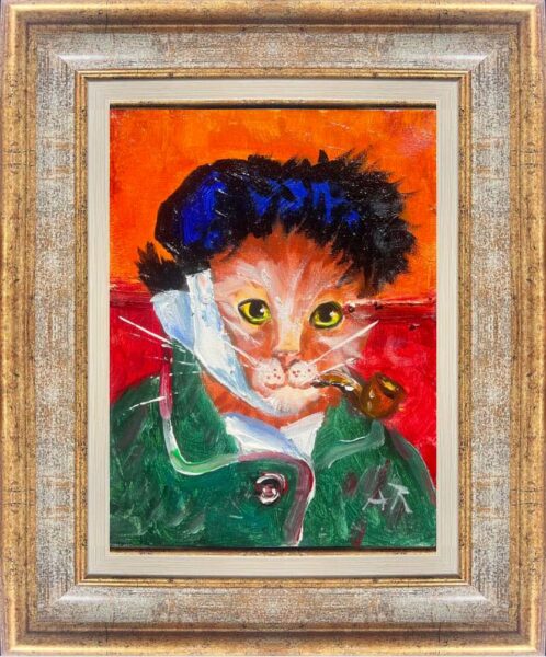 Van Gogh cat. A painting by Adam Rawicz