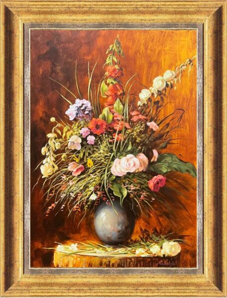 Flowers - a painting by Ryszard Michalski