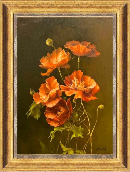 Flowers - a painting by Ryszard Michalski