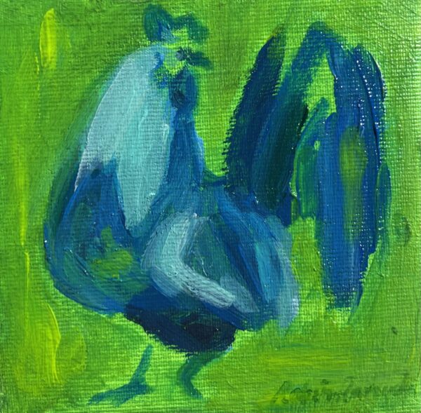 Rooster - a painting by Robin Zarzycka