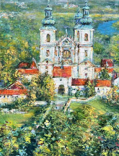 Klasztor Ojców Kamedułów na Bielanach - a painting by Danuta Frydrych