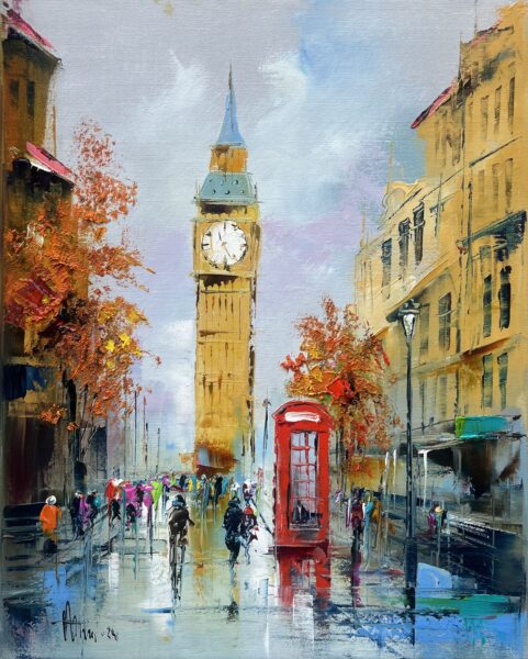 London - a painting by Alfred Anioł