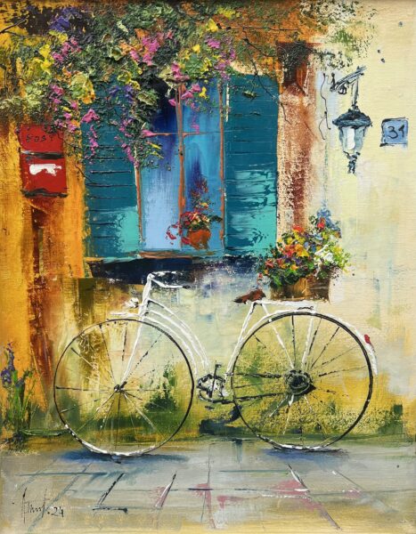 Bike - a painting by Alfred Anioł