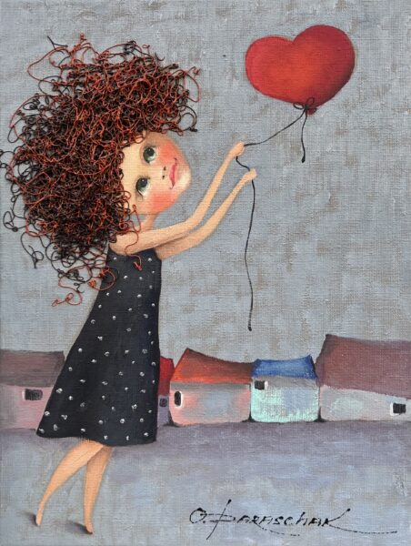 In love - a painting by Oksana Parashchak