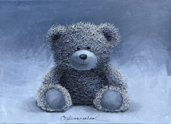 Teddy bear - a painting by Oksana Parashchak