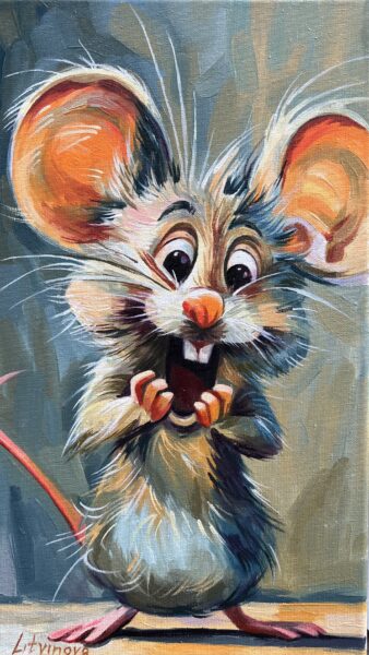 Mouse - a painting by Olga Litvinova