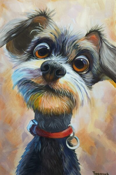 Dog - a painting by Aleksander Tomasievych