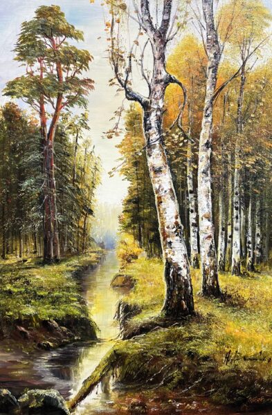 Forest - a painting by Henryk Adamowicz