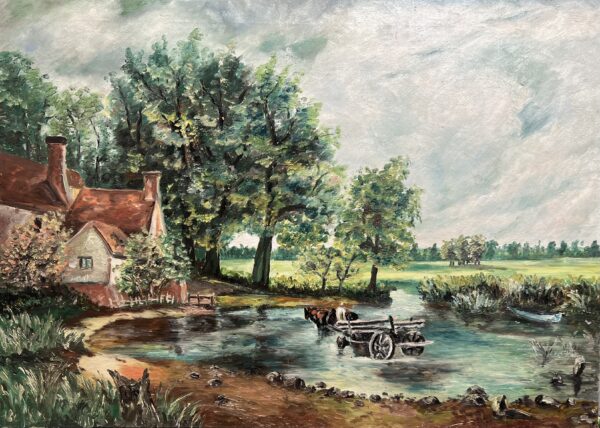 Cottage - a painting by Unknown