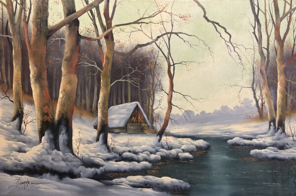 Winter - a painting by Unknown