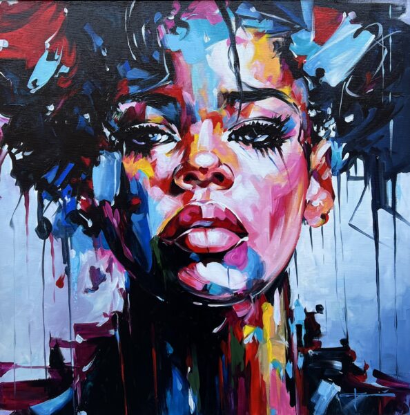 Rihanna - a painting by Marian Jesień