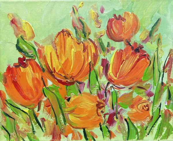 Flowers - a painting by Karina Kucherenko