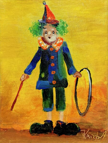 Funny boy - a painting by Jolanta Kusztal