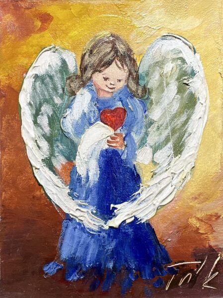 Angel - a painting by Tadeusz Wojtkowski